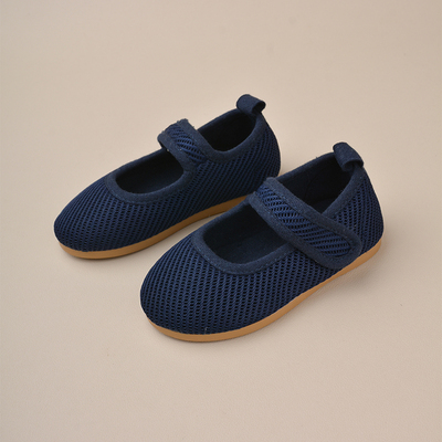 Dark Blue Flat Shoes