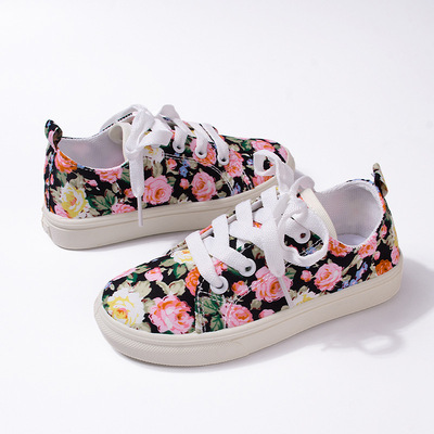 Floral Big kids Canvas Shoes