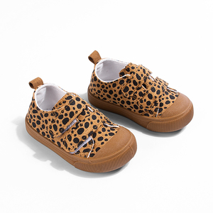 Spring-Fall Kids Leopard  Canvas Walking Shoes