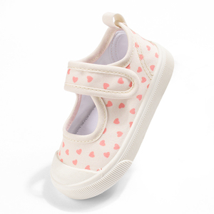 Heart Print Kids' Canvas Shoes