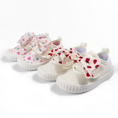 Butterfly knot canvas shoes