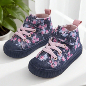 Floral Top-cut Shoes